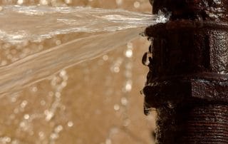 Old pipe leaking after freezing in winter